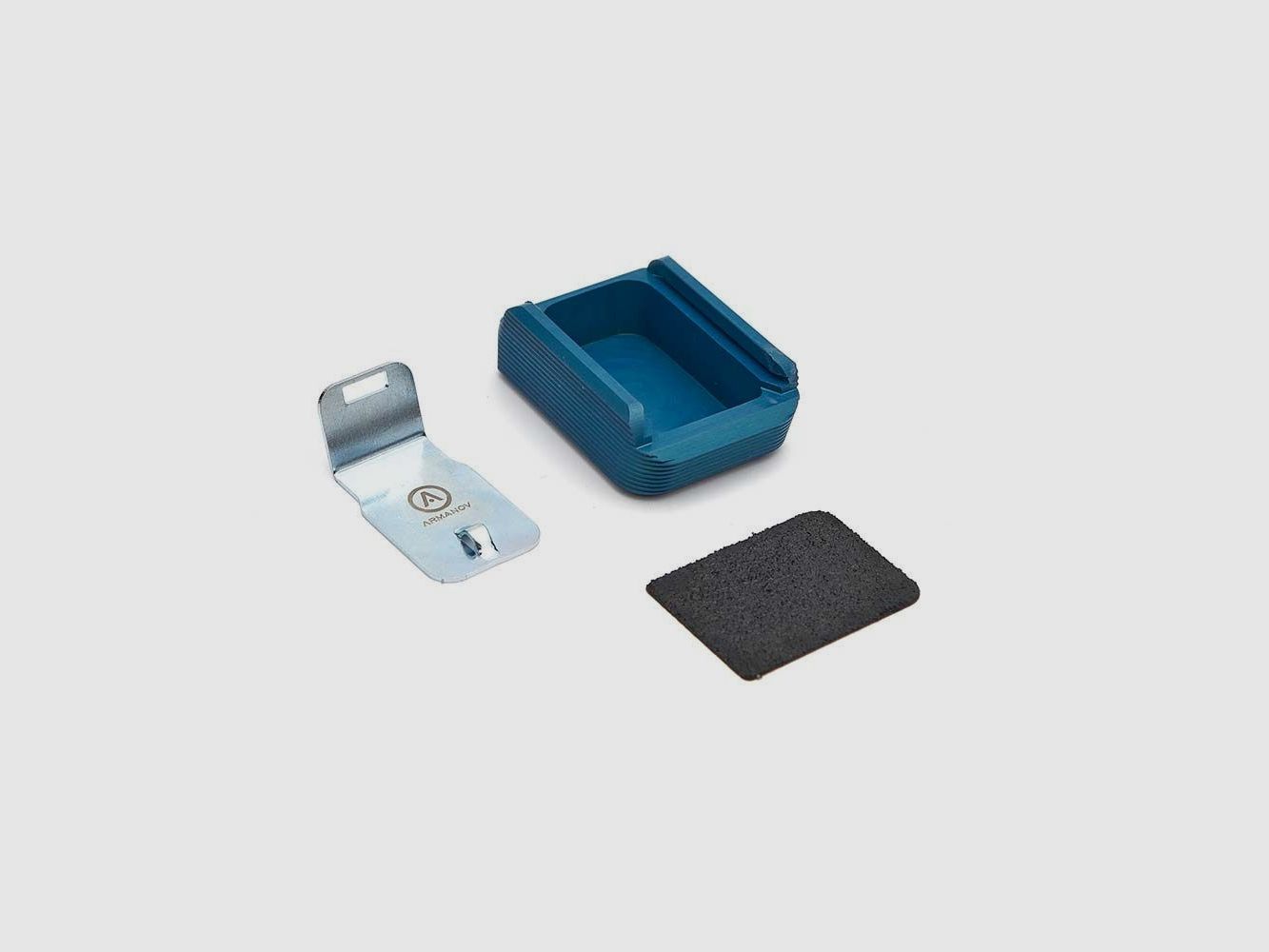 Armanov MPHKRACE base de cargador +2 rnd Race para H&K SFP9, P30, Color: Azul, imagen 2 de 3