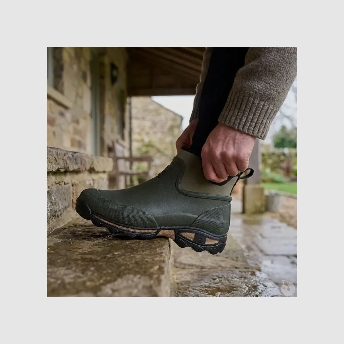 Bottines Rouchette Clean Land kaki doublées néoprène, image 1 sur 15