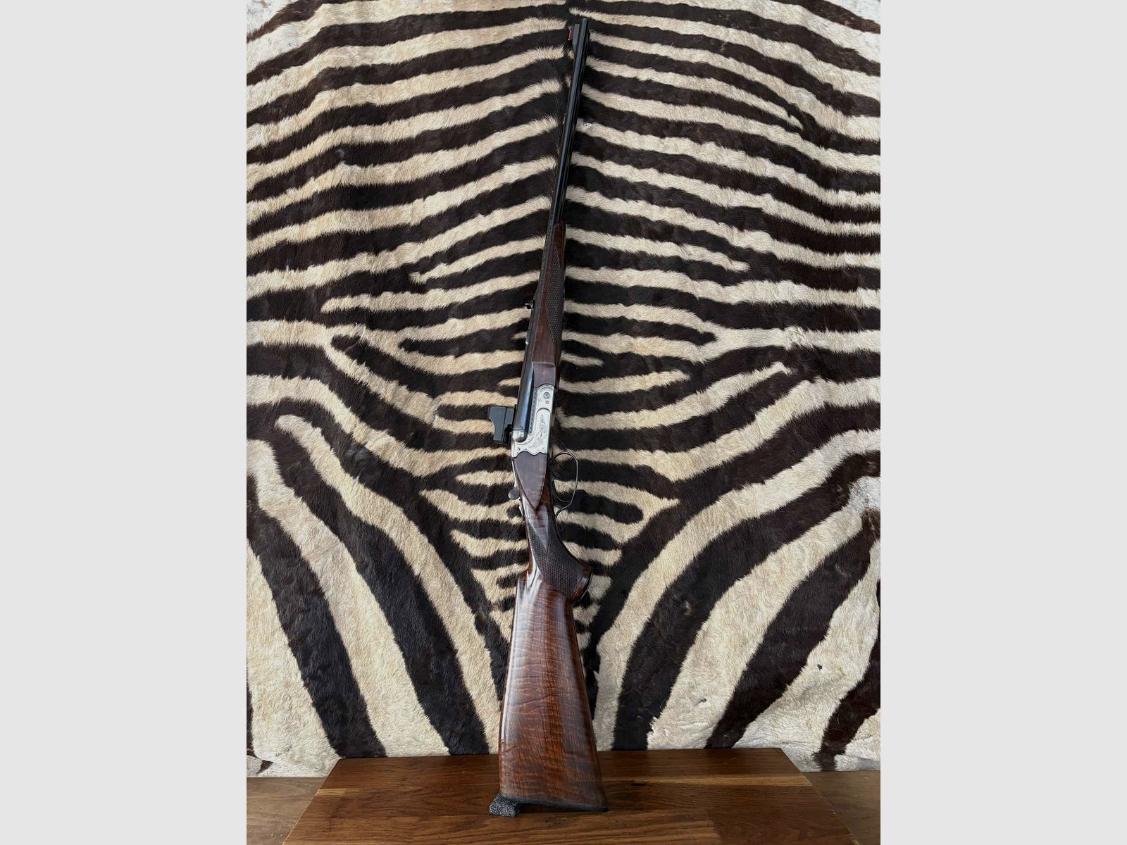 Bockdoppelflinte Merkel 141 - Kal. 8x57JRS - ca. 55cm – Rotpunktvisier Docter, Bild 1 von 10