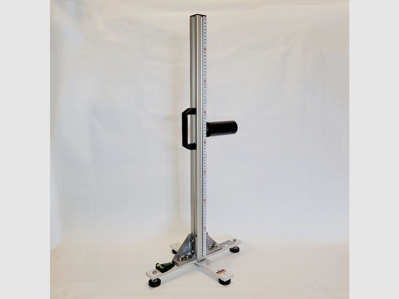 KGF Auflagestativ - Auflageständer Alu X-800-Pro mit Buchenholz-Auflage, klappbar, Waage, Griff und Maßband