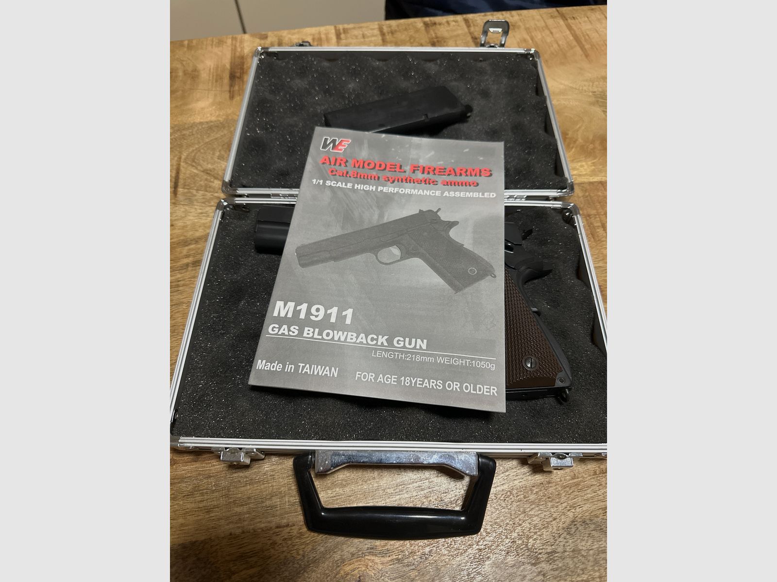 Begadi M1911 Pistole cal.6 mm BB Airsoft mit F Kennzeichen 