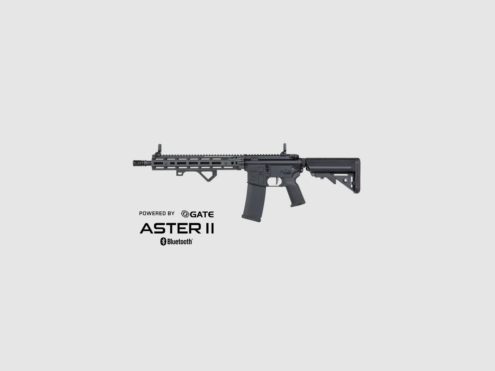 SA Daniel Defense® MK18 RIII M-LOK 14.5" (SA-P28 RIS III PRIME™ Aster II ETU BLDC™) Rifle Airsoft Libre a partir de 18 – Steel Grey -F-