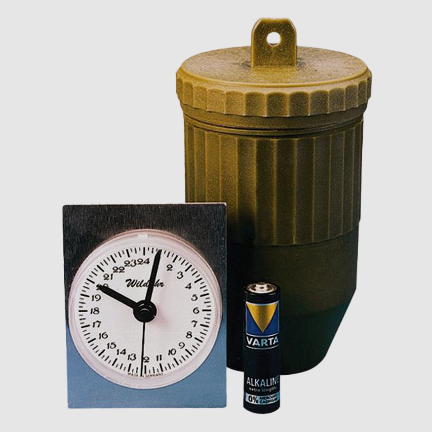 Wilduhr mit 24h Anzeige - mit Batterie, Analog-Anzeige