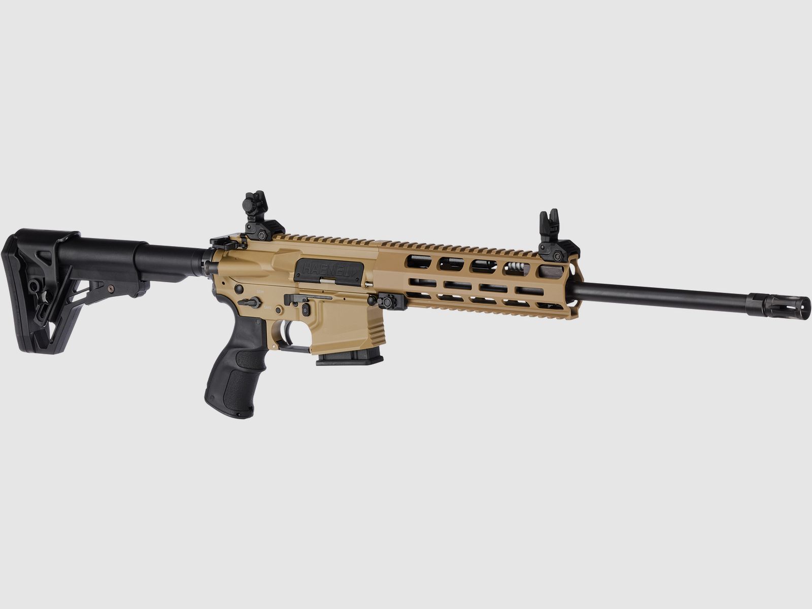 Haenel CR 223 M-LOK Handguard barrel length 423 mm | Direct trigger (2,800-4,000 g) | Short handguard | Sand color | Sport approved, cal. .223 Rem., image 4 of 6