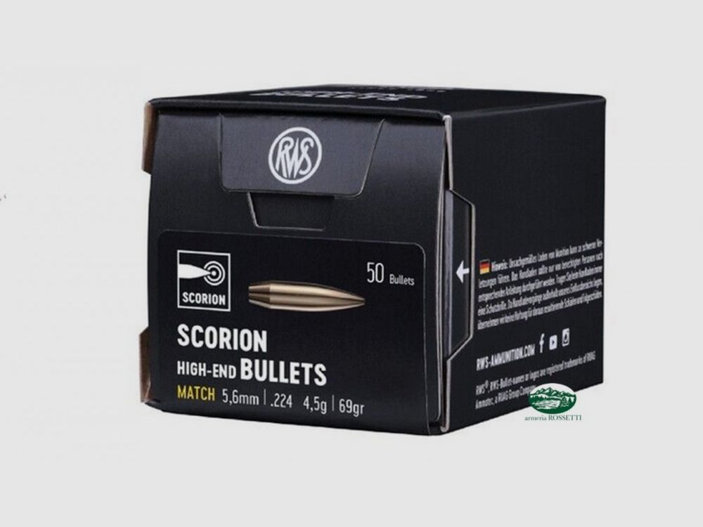 RWS Geschosse SCORION .224 mm (5,6mm) gr 69 2421639
