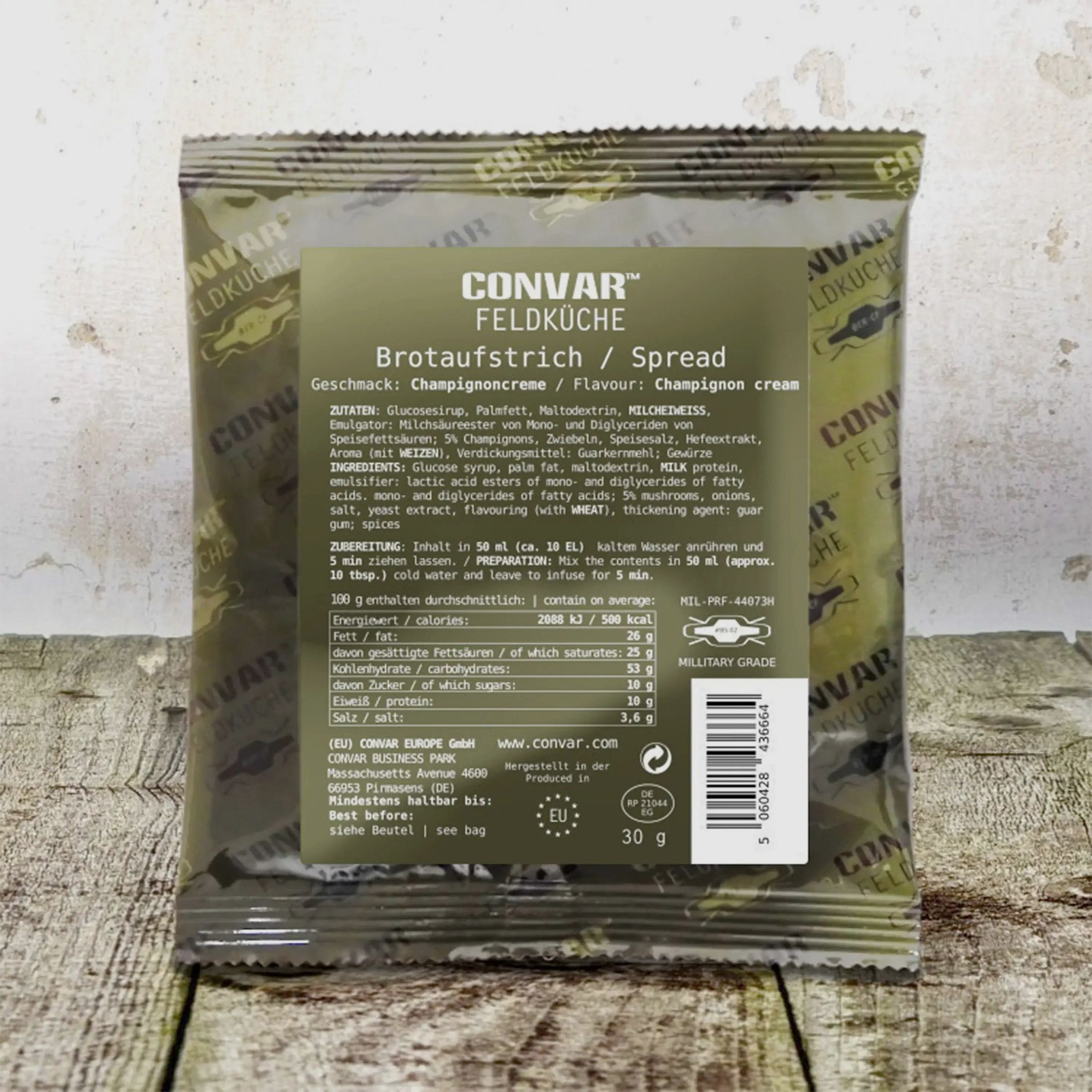 CONVAR Feldküche CONVAR Feldküche Brotaufstrich Champignon-Creme 30 g