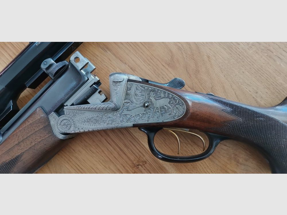 Fusil à deux coups Winkler Ferlach 5,6 x 50 R Mag., 16/70