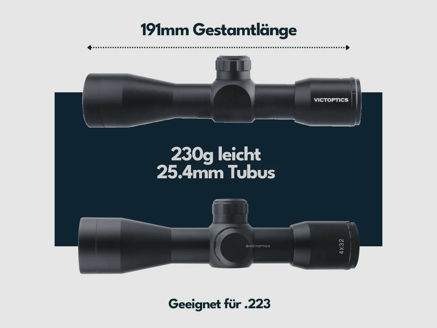 Lunette de visée "VICOPTICS" B1  4x32 C Neuteil