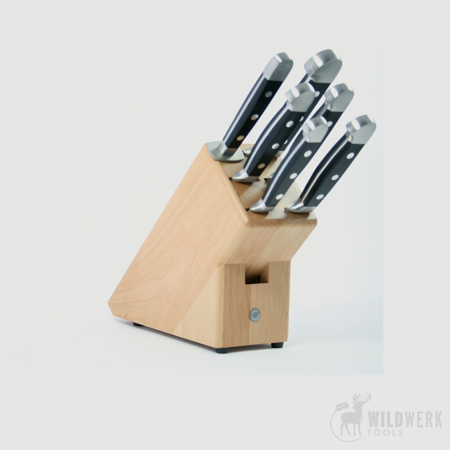 Güde Knife Block 6-pcs Natural