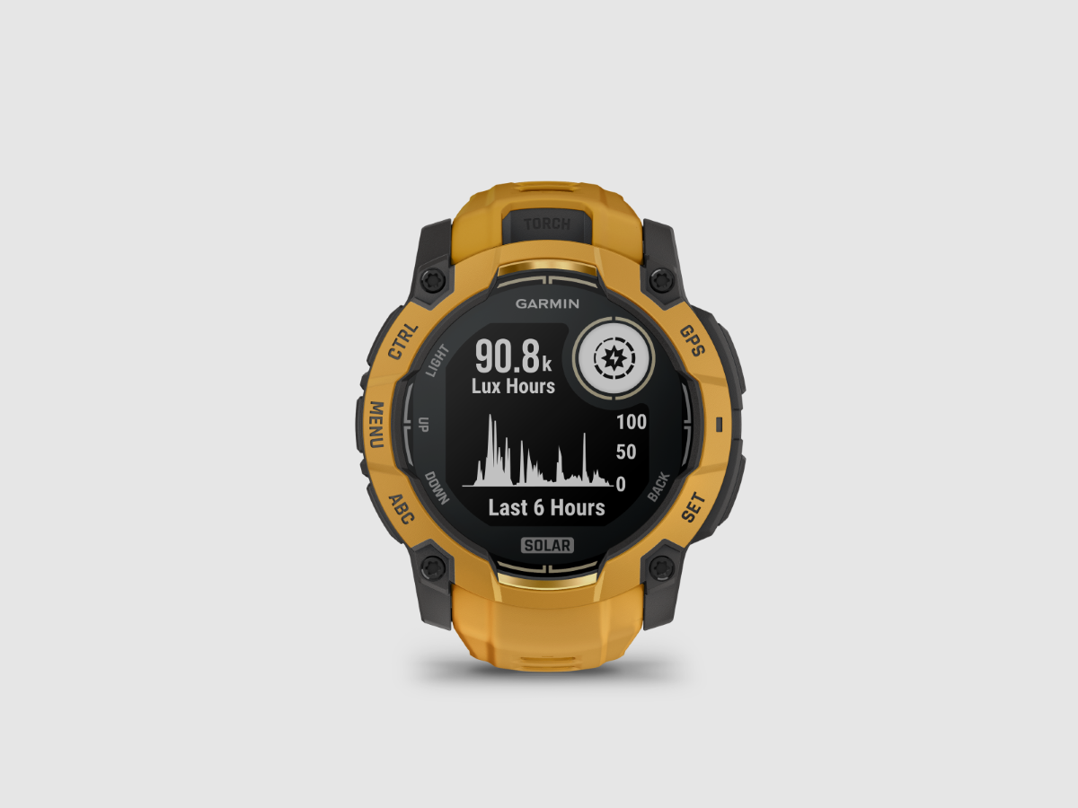 Garmin Instinct 3 Solar – Alpine Rush Edition 50 mm, afbeelding 2 van 7