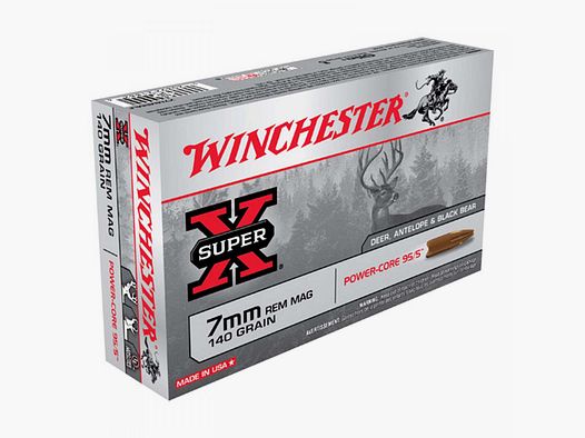 Winchester Super-X 7mm Rem. Mag. 140GR Power Core 20 cartridges
