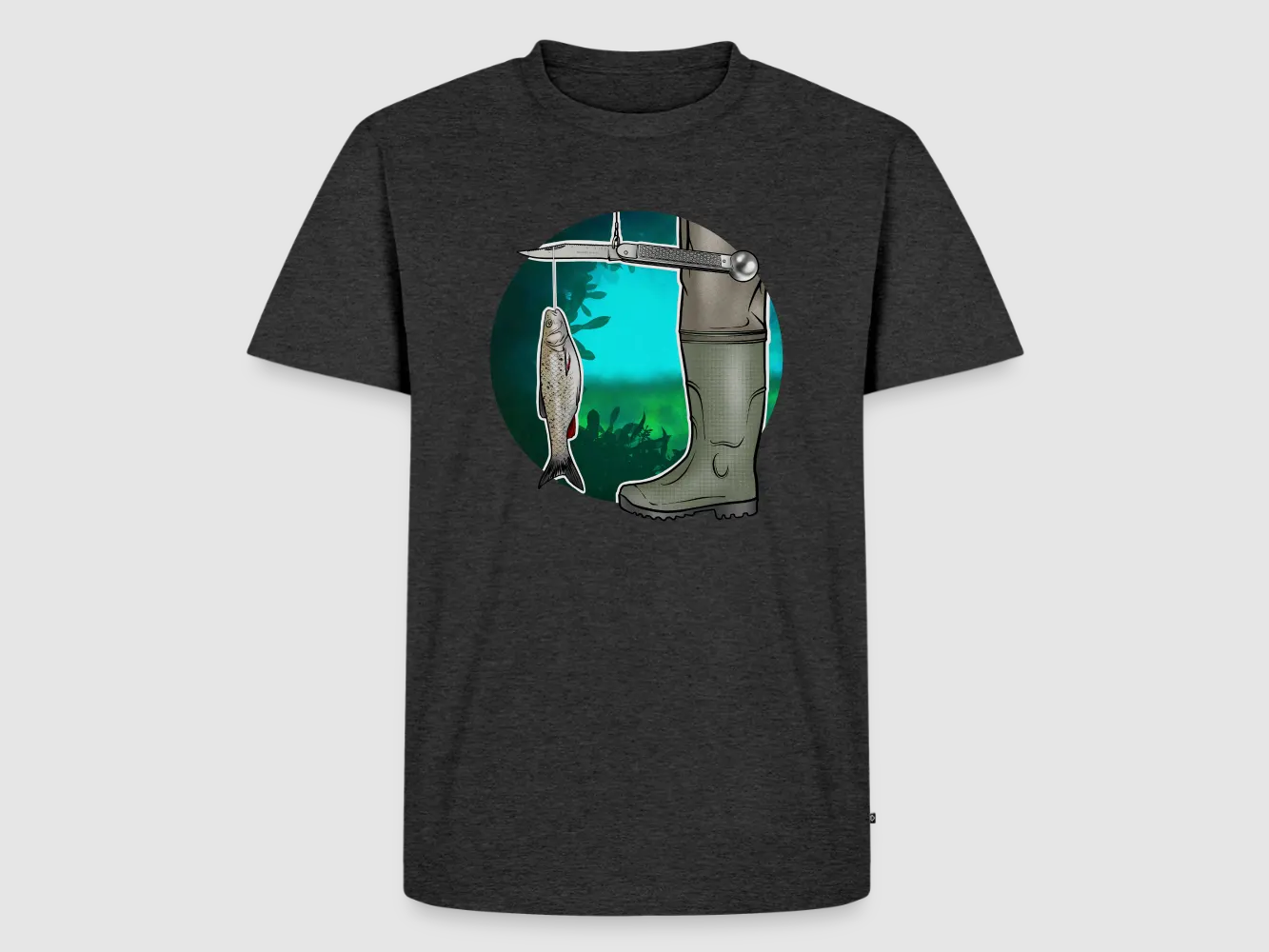 PUMA Men´s Premium T-Shirt „Waagemesser – Petri Heil"