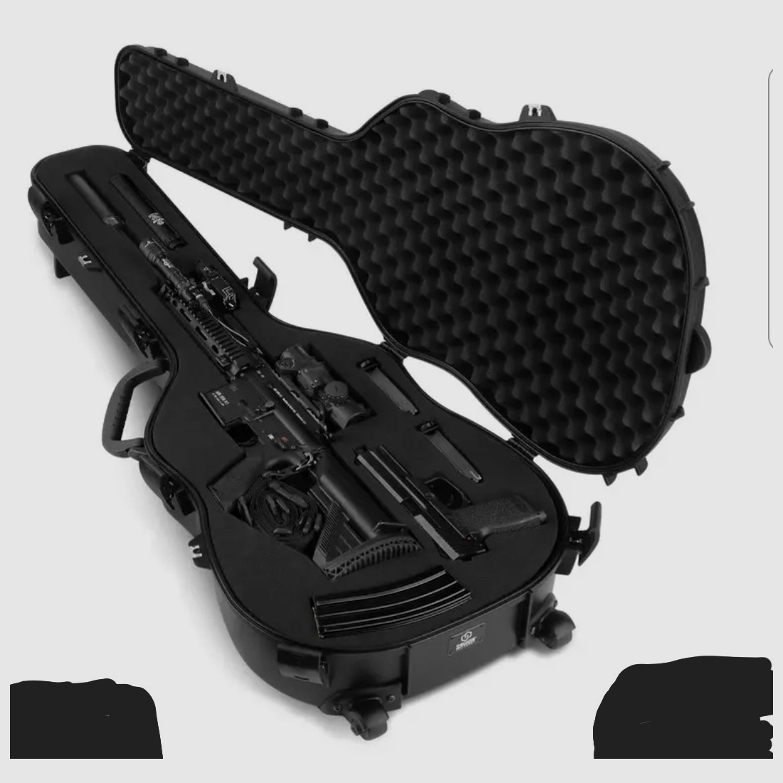 Waffenkoffer Gitarre Optik Gitarrenkoffer Waffen Koffer