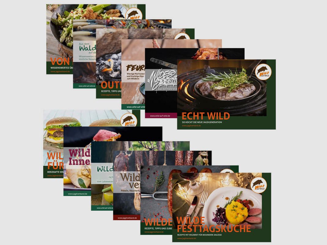 Rezeptbroschüren-Paket "Wild auf Wild" (12 Stück)