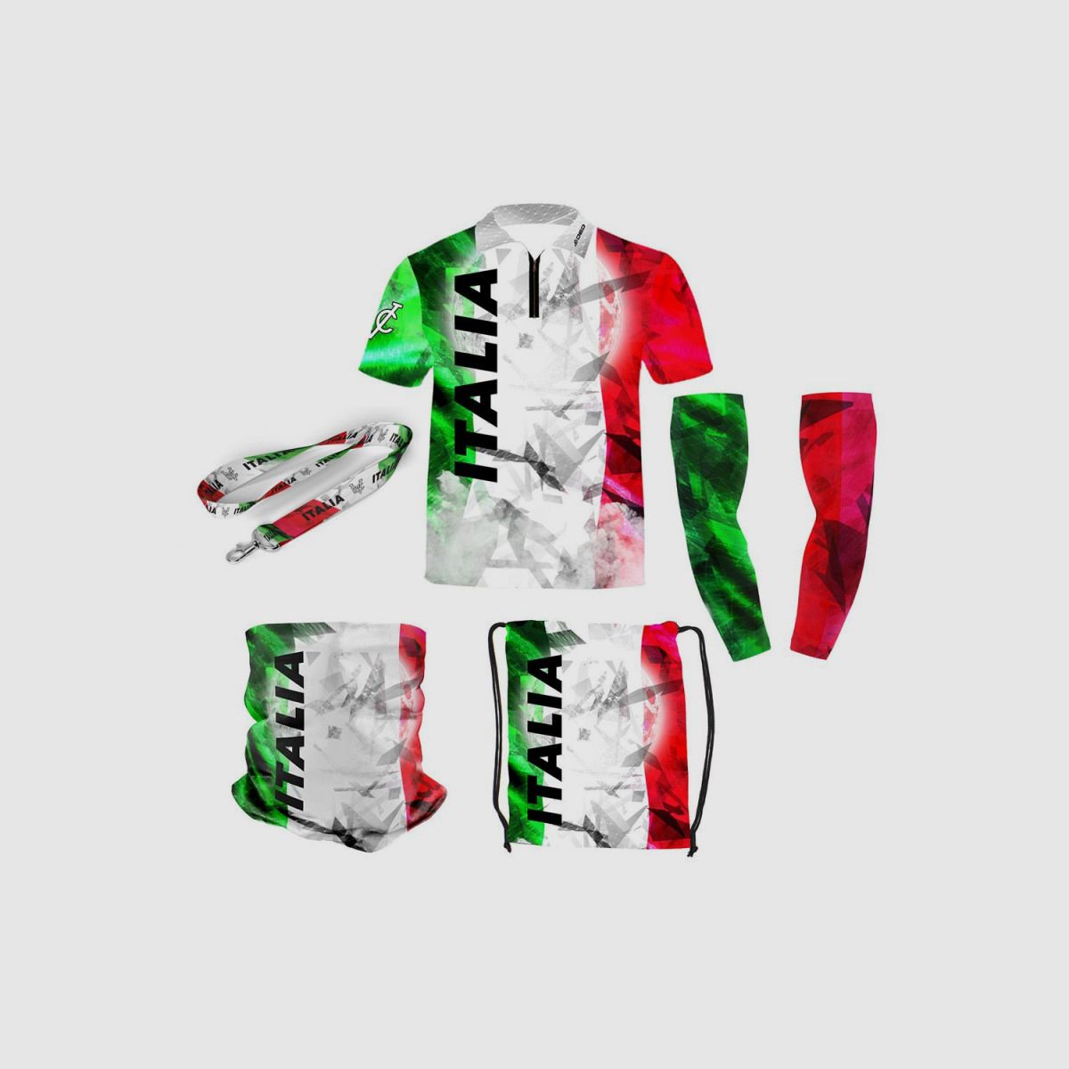 DED Sportswear Set IPSC Italien Thema, Größe: 5XL, Benutzerdefinierter Name: Kein Name, Bild 1 von 3