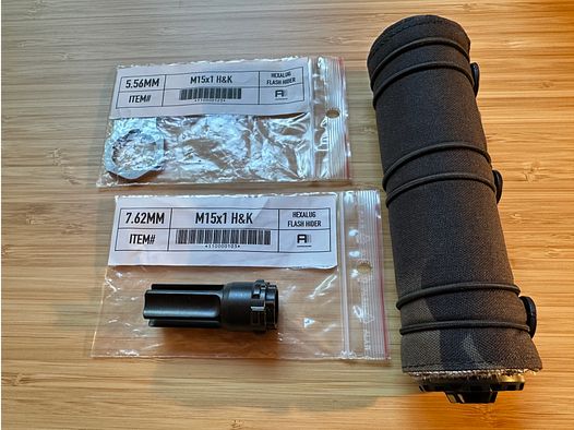 Acheron ACS E1 Hexalug 7,62mm tłumik + md-textil osłona termiczna tłumika