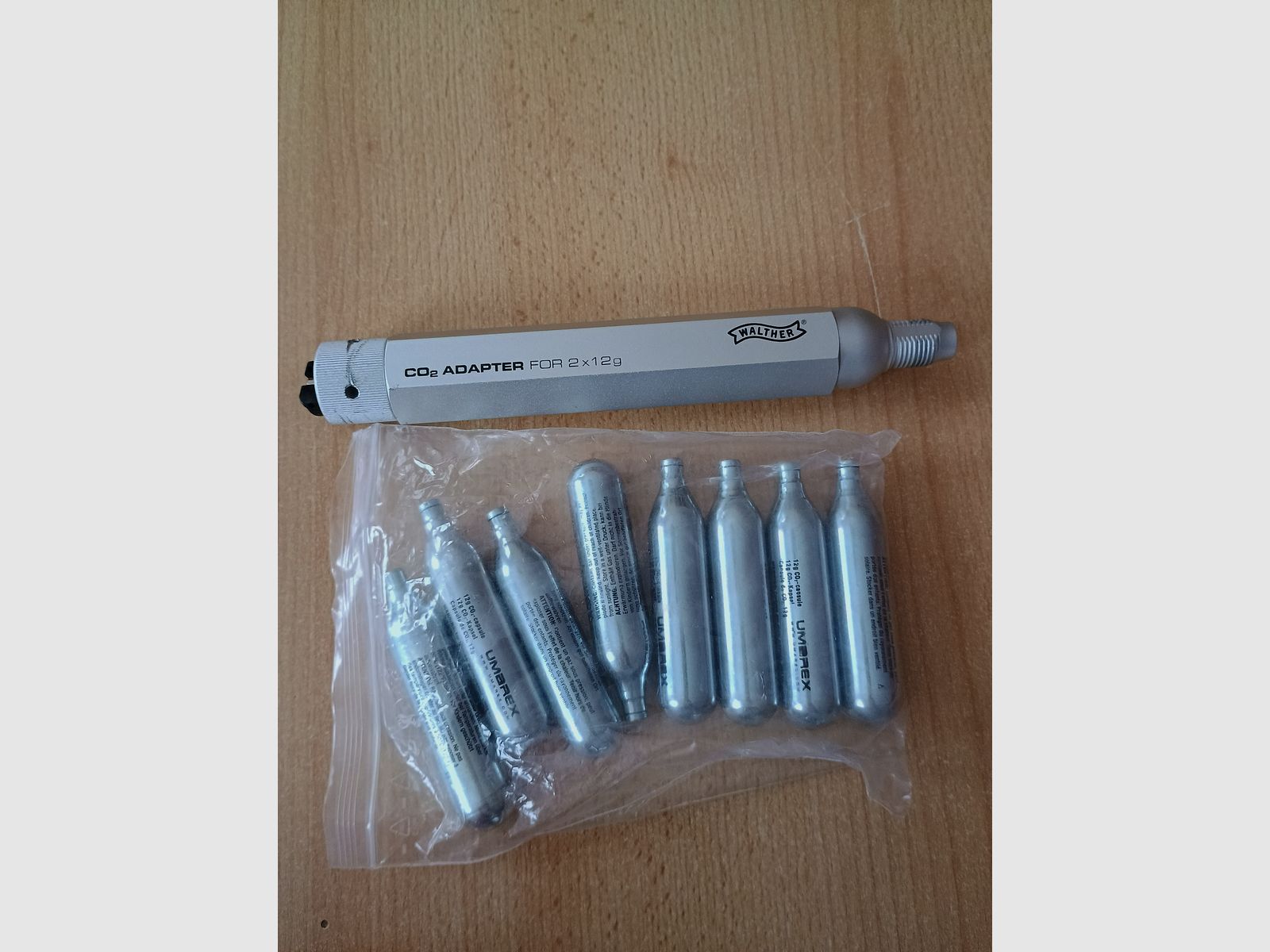 CO2 adapter for 2 x 12 g Walther