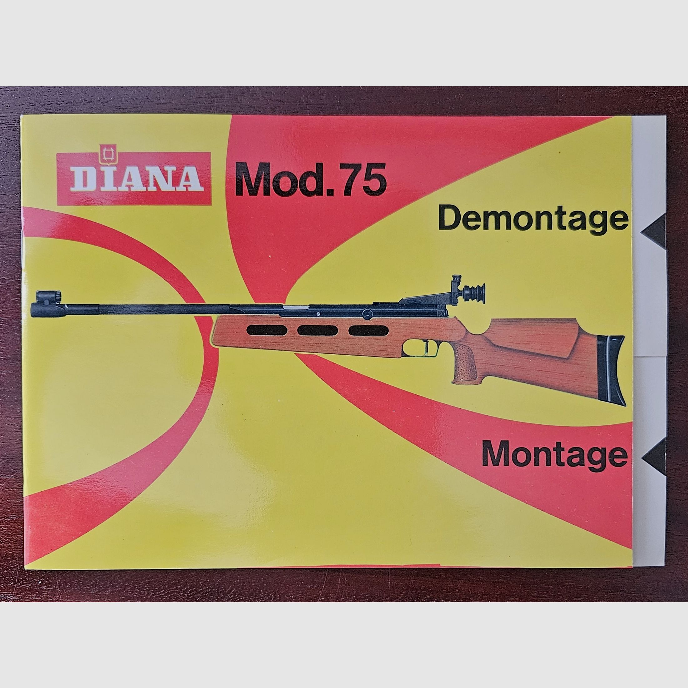 istruzioni originali di smontaggio e montaggio della carabina Diana 75