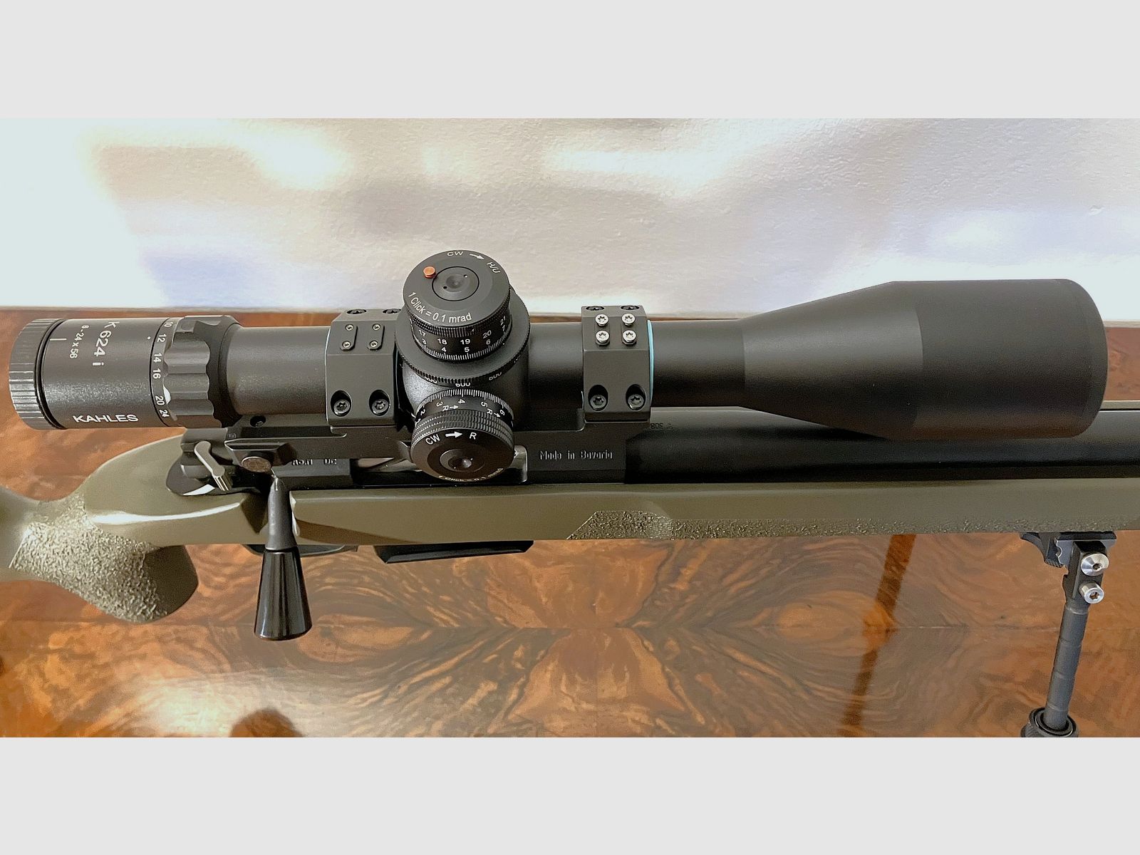PSG Valkyrie in .308 Win including Kahles 624i 6-24x56 scope and accessories.