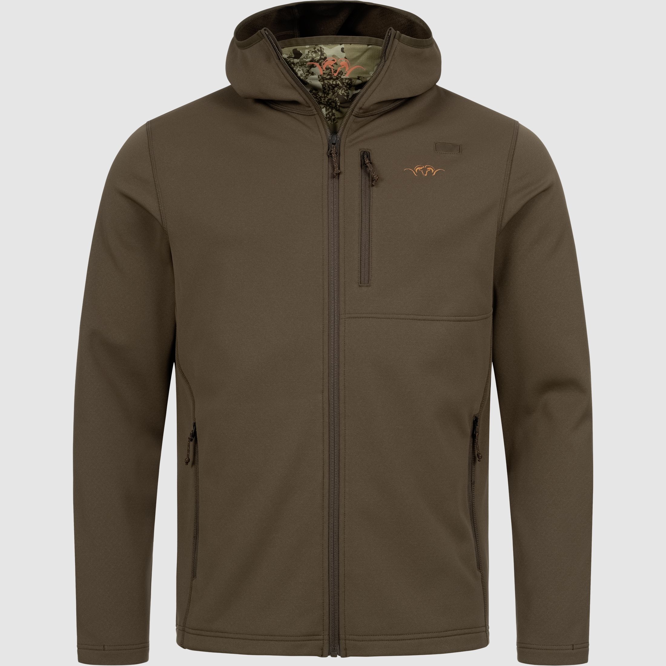 Heren Drain FZ Hoody Donkerbruin Donkerbruin XXL