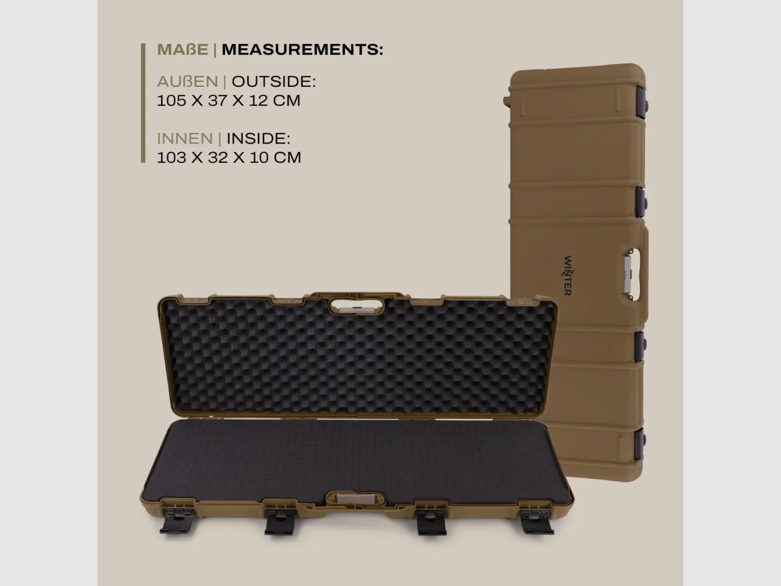 Winter Geweerhoes Coyote 103 cm