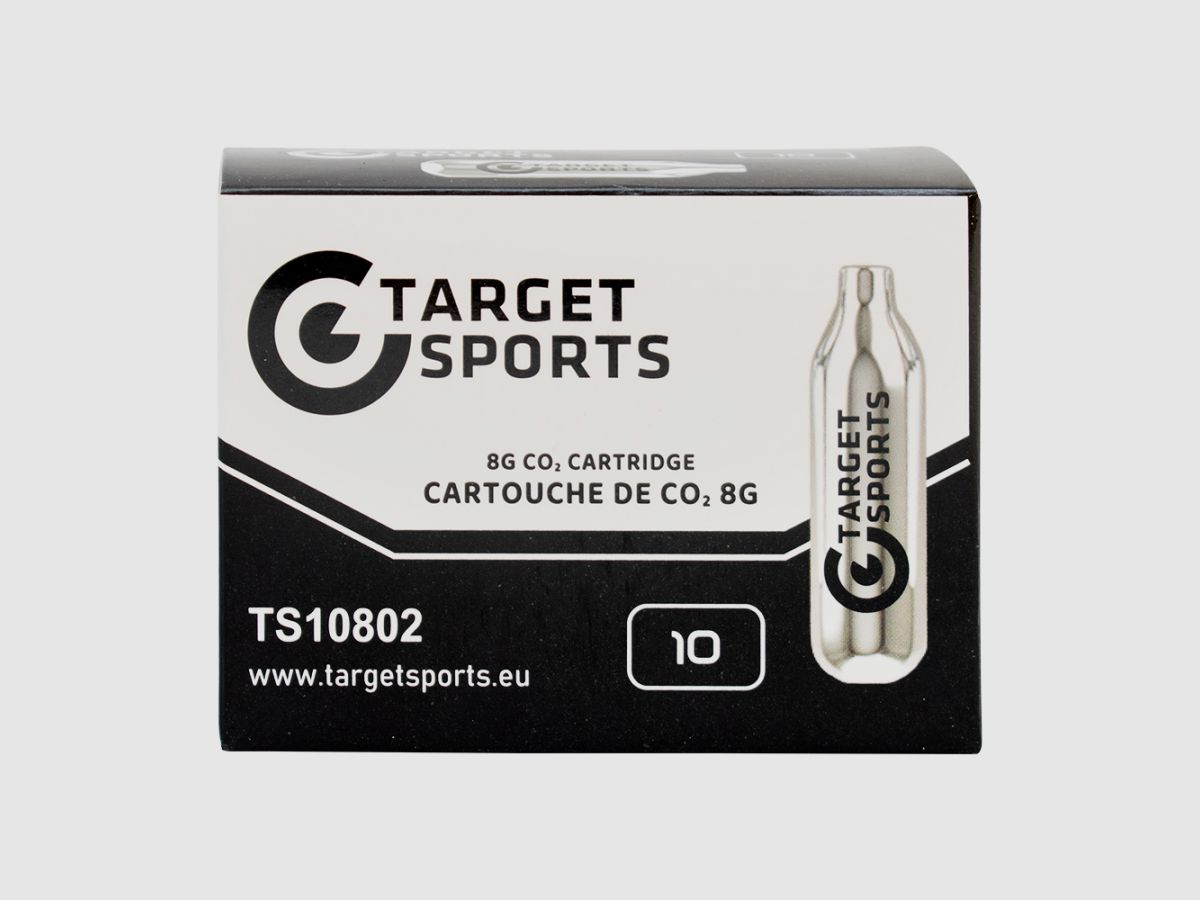 Target Sports 8 g CO₂-Patronen (10er-Pack) – Für Luftpistolen & Markersysteme, Bild 1 von 2