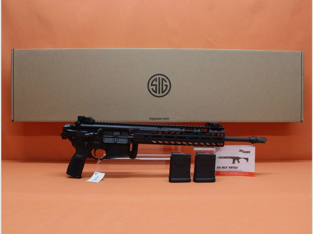 SIG Sauer Ha.Büchse .223Rem SIG Sauer MCX Virtus Patrol 2-Positionen Gas-Piston-System AR-15 Basis 16,6" Lauf