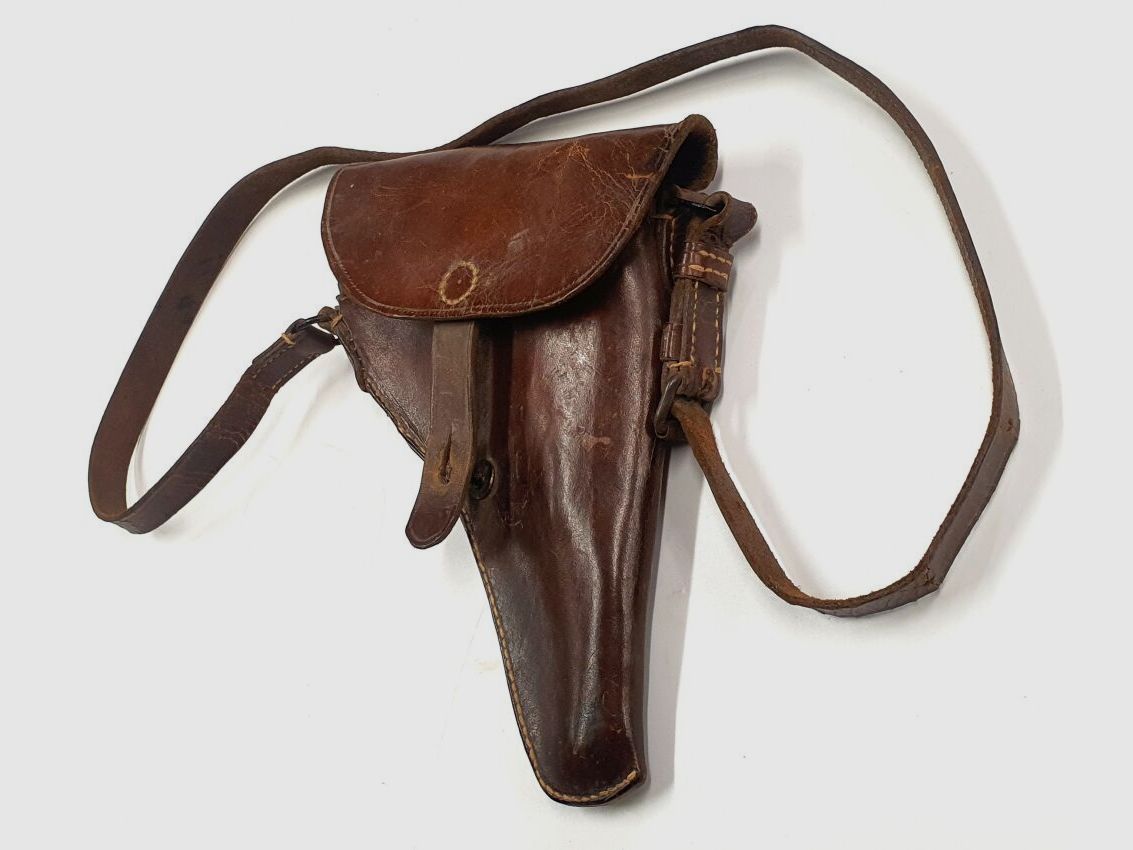 Unbekannt Schweizer leder Holster für P08 Parabellum