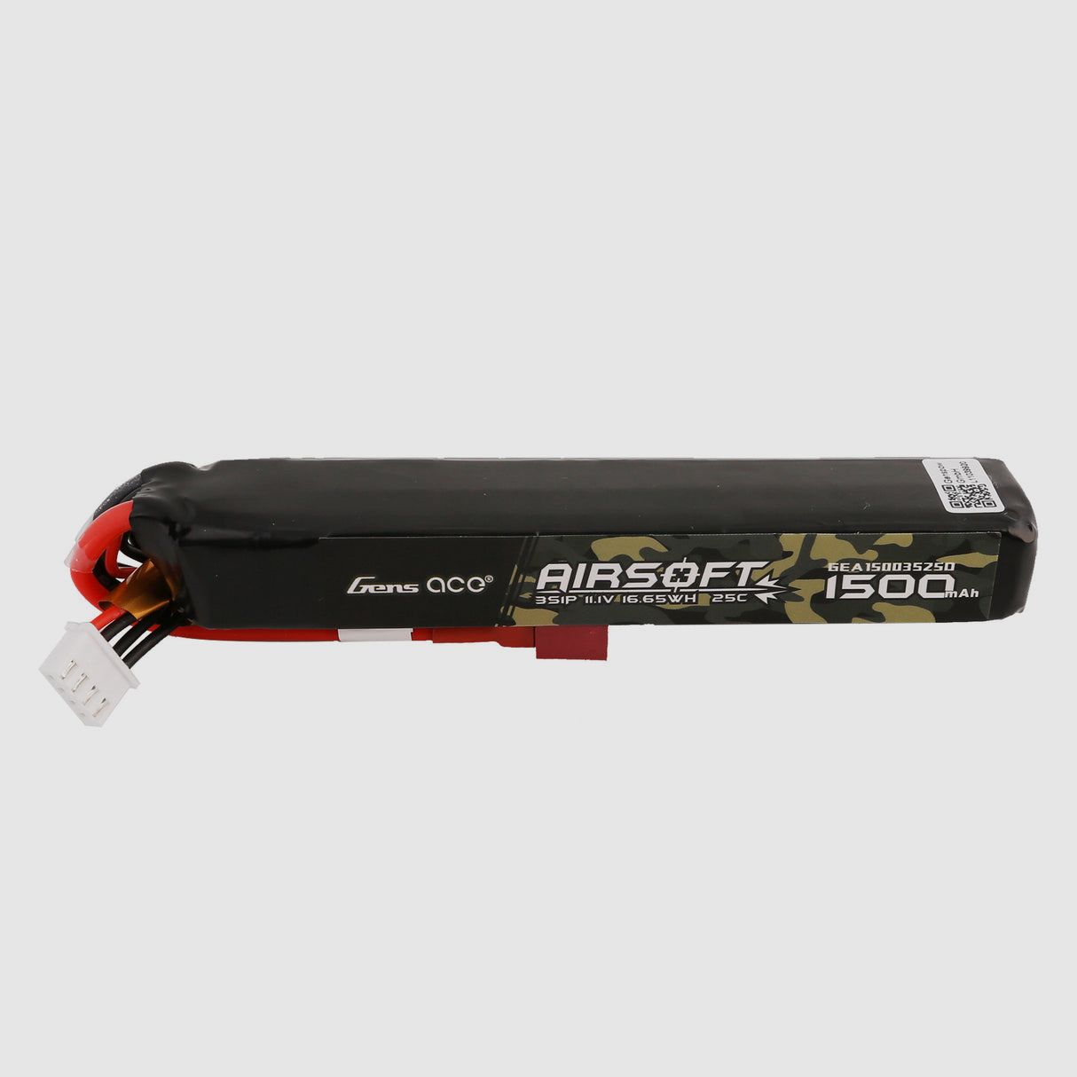 GensAce 25C 1500mAh 3S1P 11.1V, Sticktype mit T-Stecker