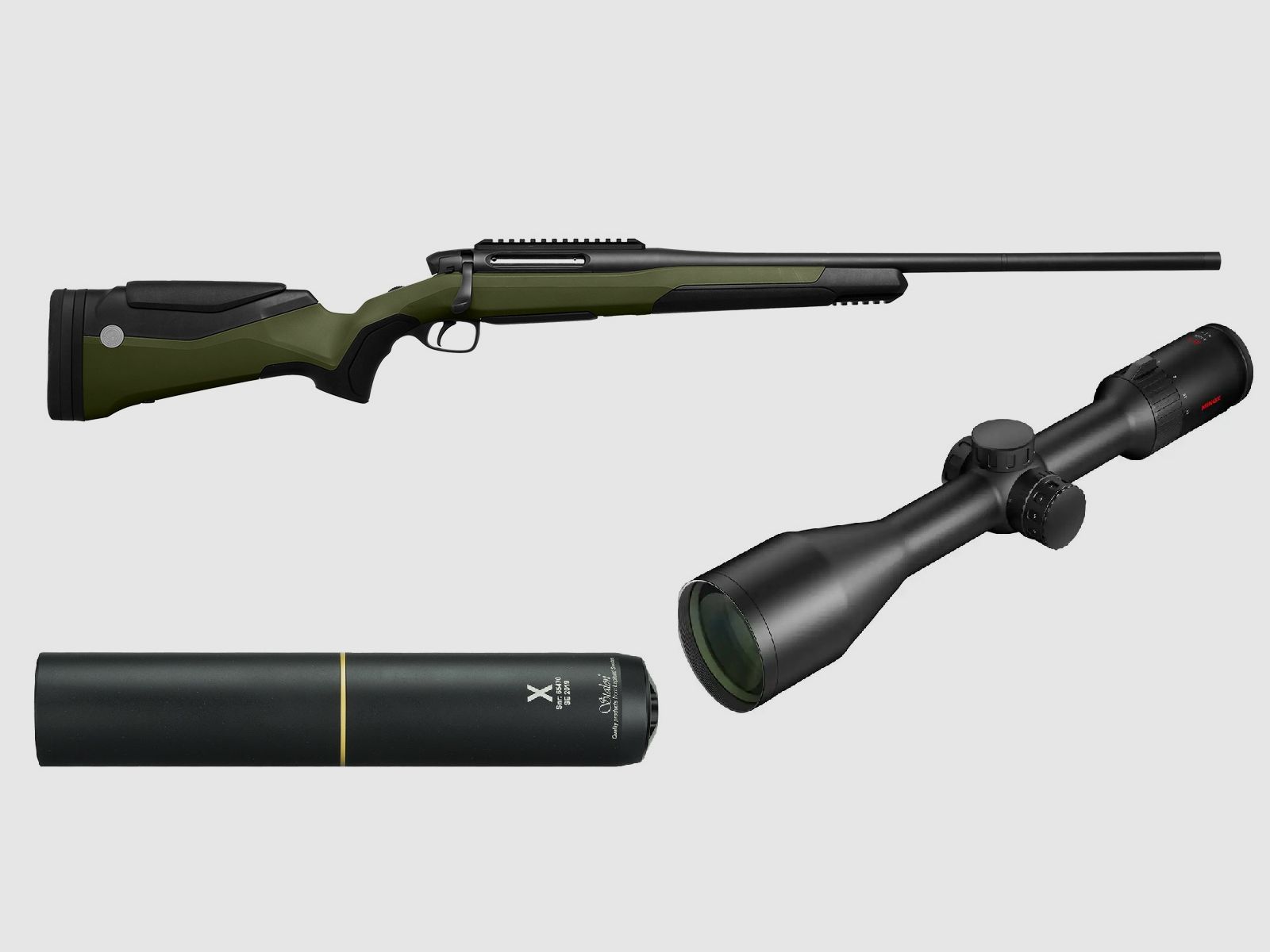 Steyr Mannlicher MS Wild, mit Minox RS-4 3-1x56