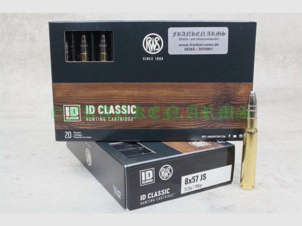 RWS ID Classic 8x57IS 198gr. 12.8g 20 pieces quantity discounts