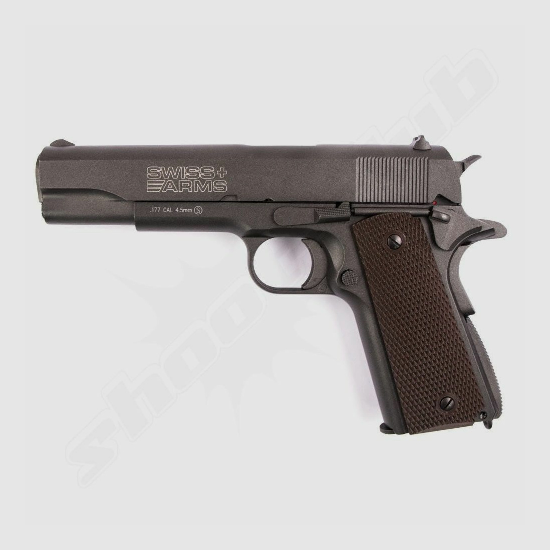 Swiss Arms	 P1911 - CO2 Pistole mit 4,5 mm Zielscheiben Set
