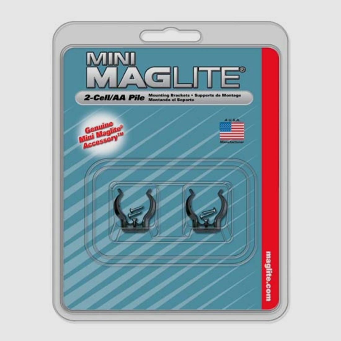 Pinces de support pour lampe de poche Maglite AA, image 1 sur 2