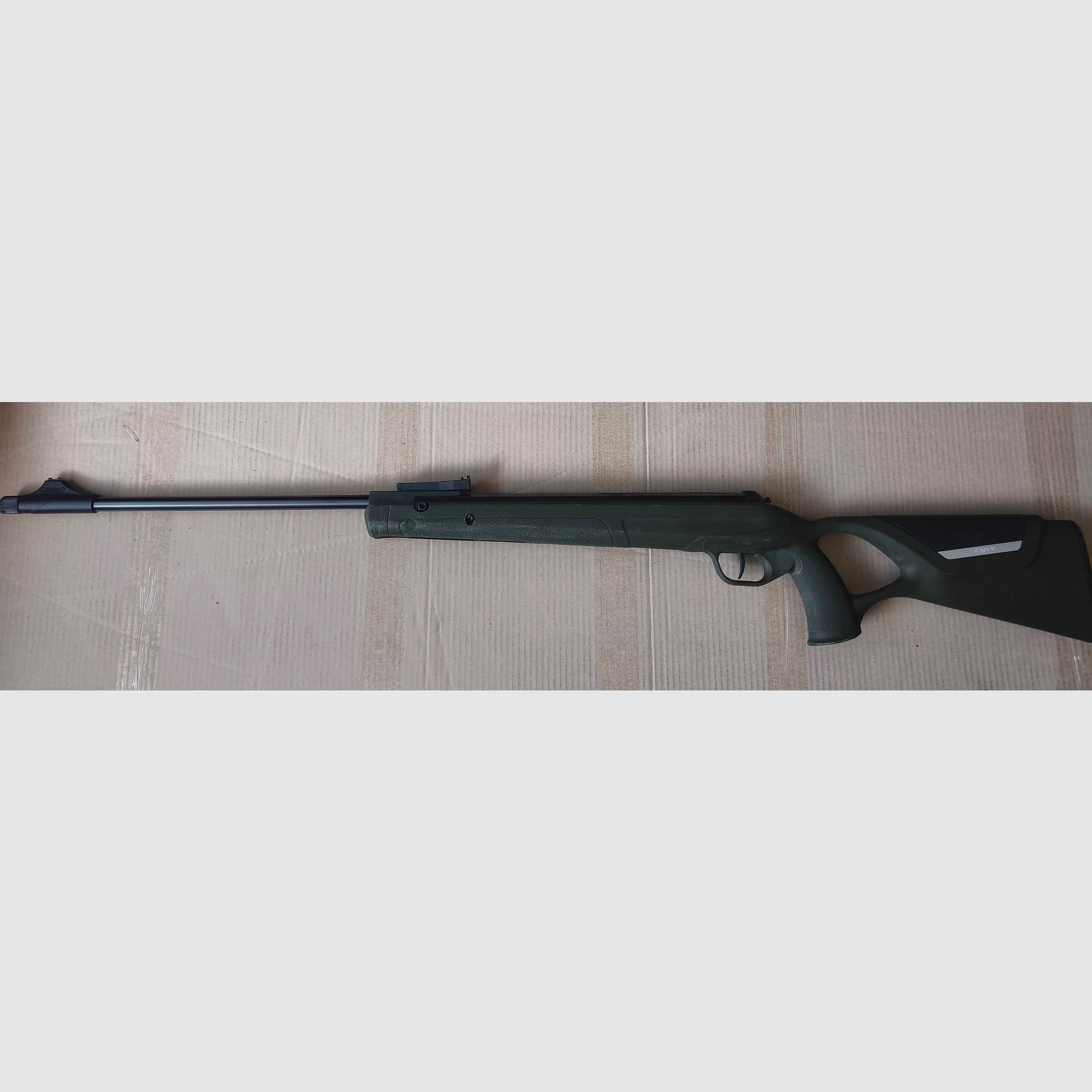 ⚠️ Achtung Sammler Diana 34 EMS Legion ètranger Sonderauflage 514 von 999 Farbe OD GREEN, Nur drei Diablos zur Probe Geschossen, Optisch sowie Funktionell in einem guten Zustand, Kaliber 4,5mm,  3Angefangene Dosen Diablos +Schalldämpfer 4,5mm mit F-Zeichen , ⚠️ Versandkosten Frei!! 