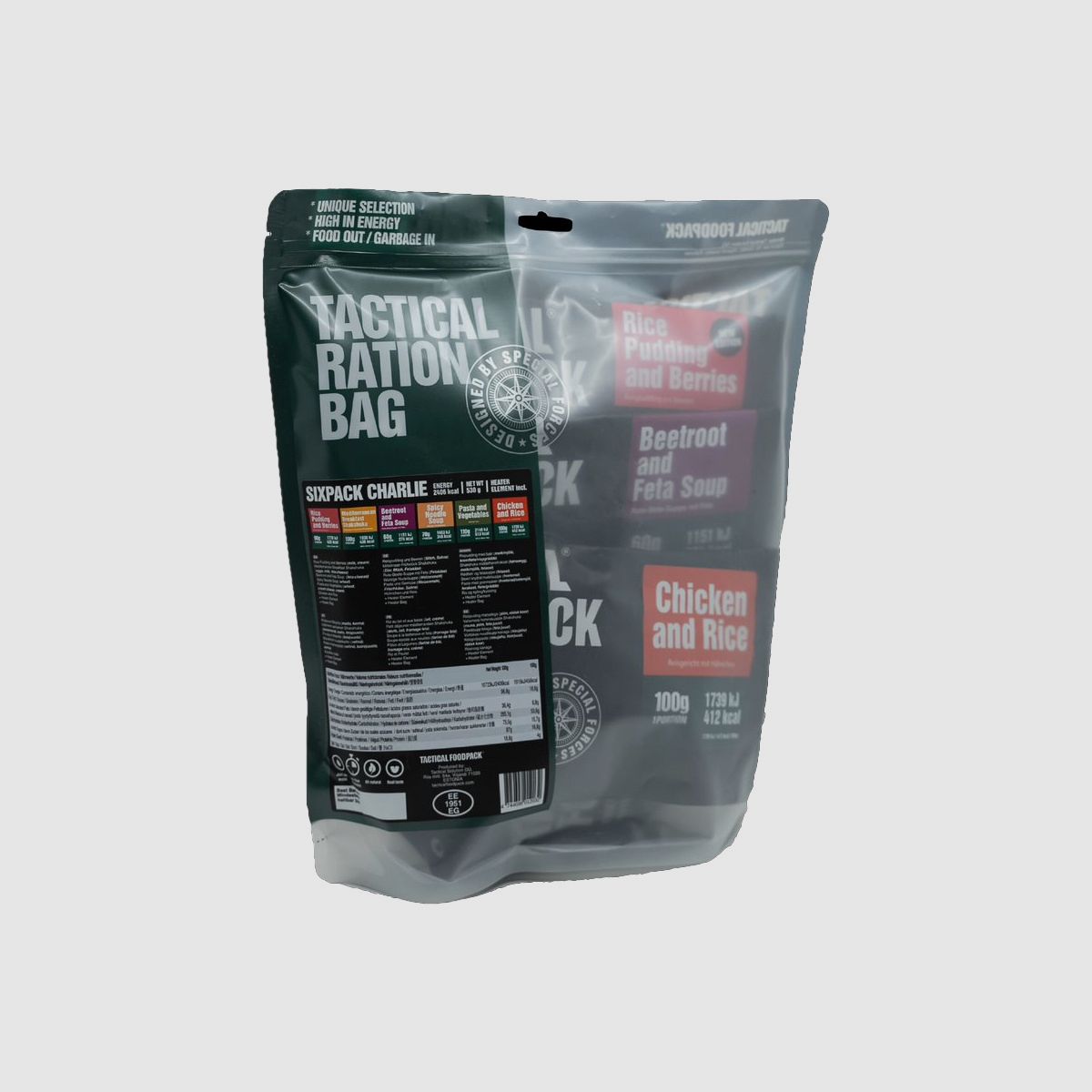 TACTICAL FOODPACK Sixpack CHARLY 530g