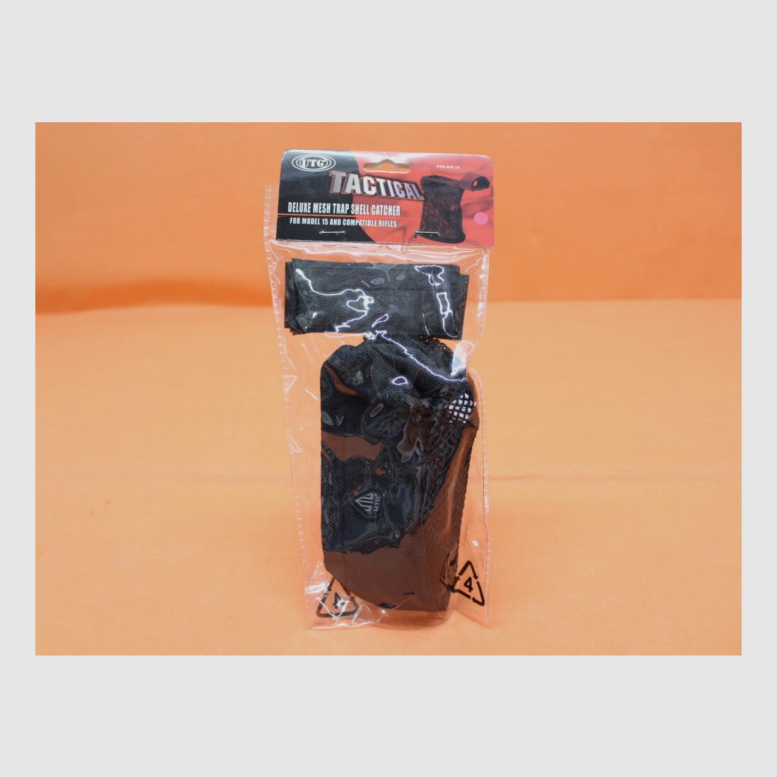 UTG - Leapers AR-15: Deluxe Mesh Trap Shell Catcher (PVC-SHL16)/ Sacchetto raccoglitore di bossoli nero con velcro