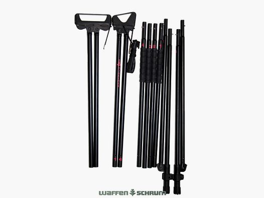 Mjoelner Chasse Bâton de Tir 4-Pieds Alu / noir / FENRIS I