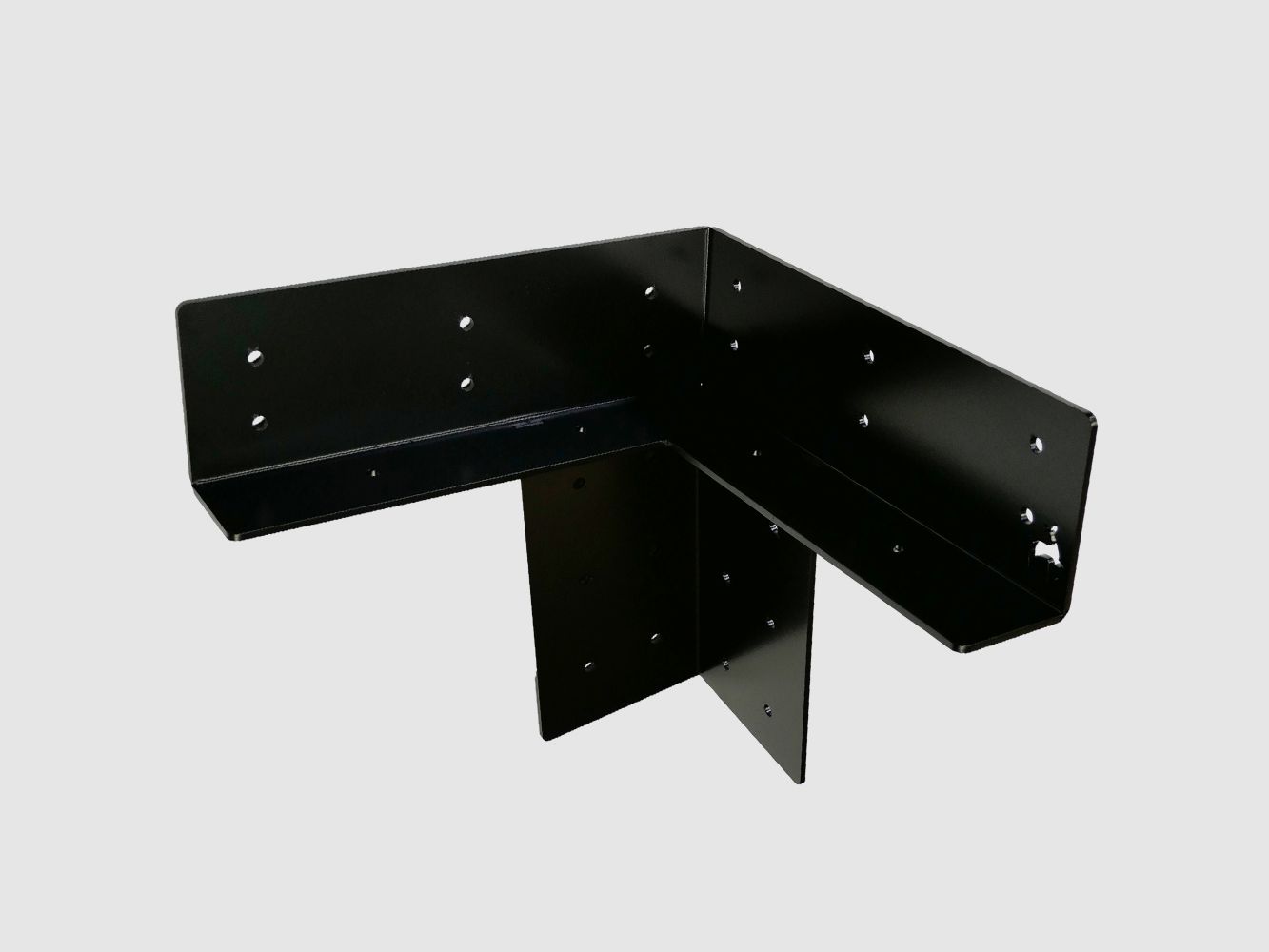 High-quality steel corner brackets 4-piece set KTL coated EXTREMELY ROBUST AND DURABLE