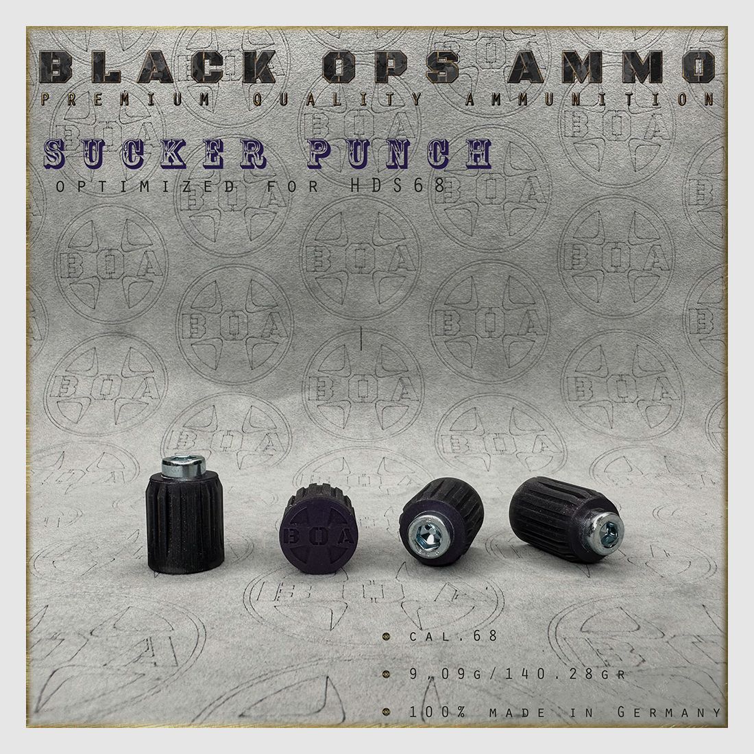 8x Sucker Punch Heavy Duty BLACK OPS AMMO Umarex TS HDS 68 s cal.68 Munition HDS68  TS68