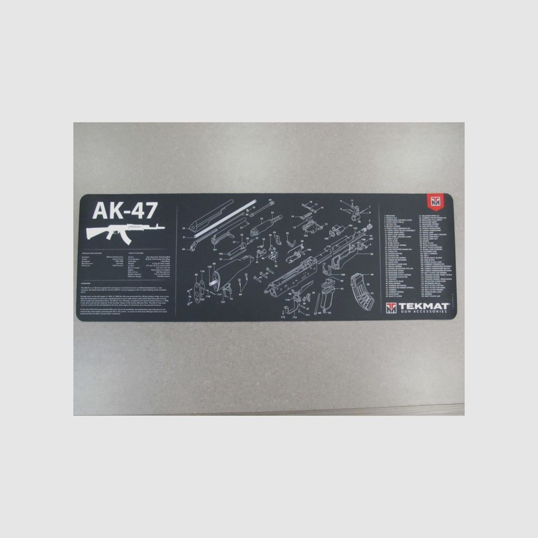 TEKMAT ARBEITSPLATZMATTE AK47