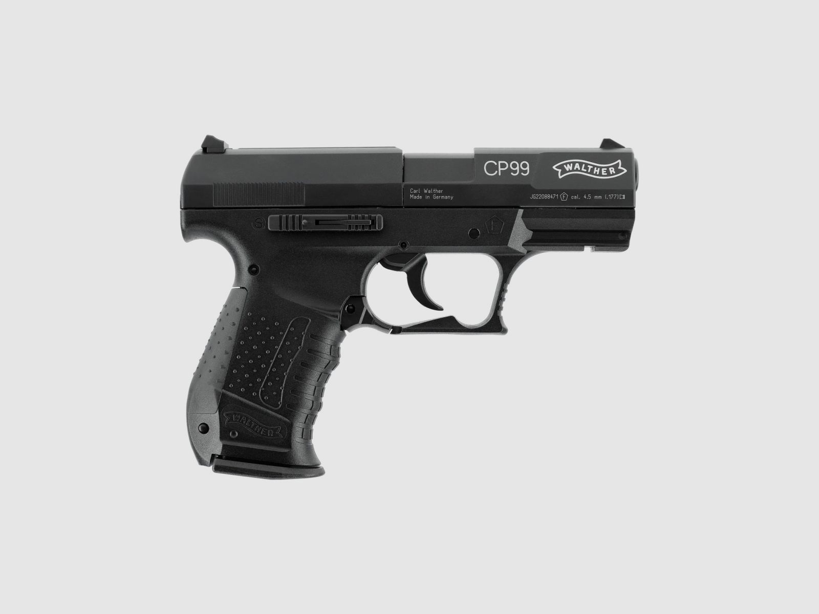 WALTHER CP99 CO2 Air Pistol 4.5mm Diabolo < 3.5 J Black
