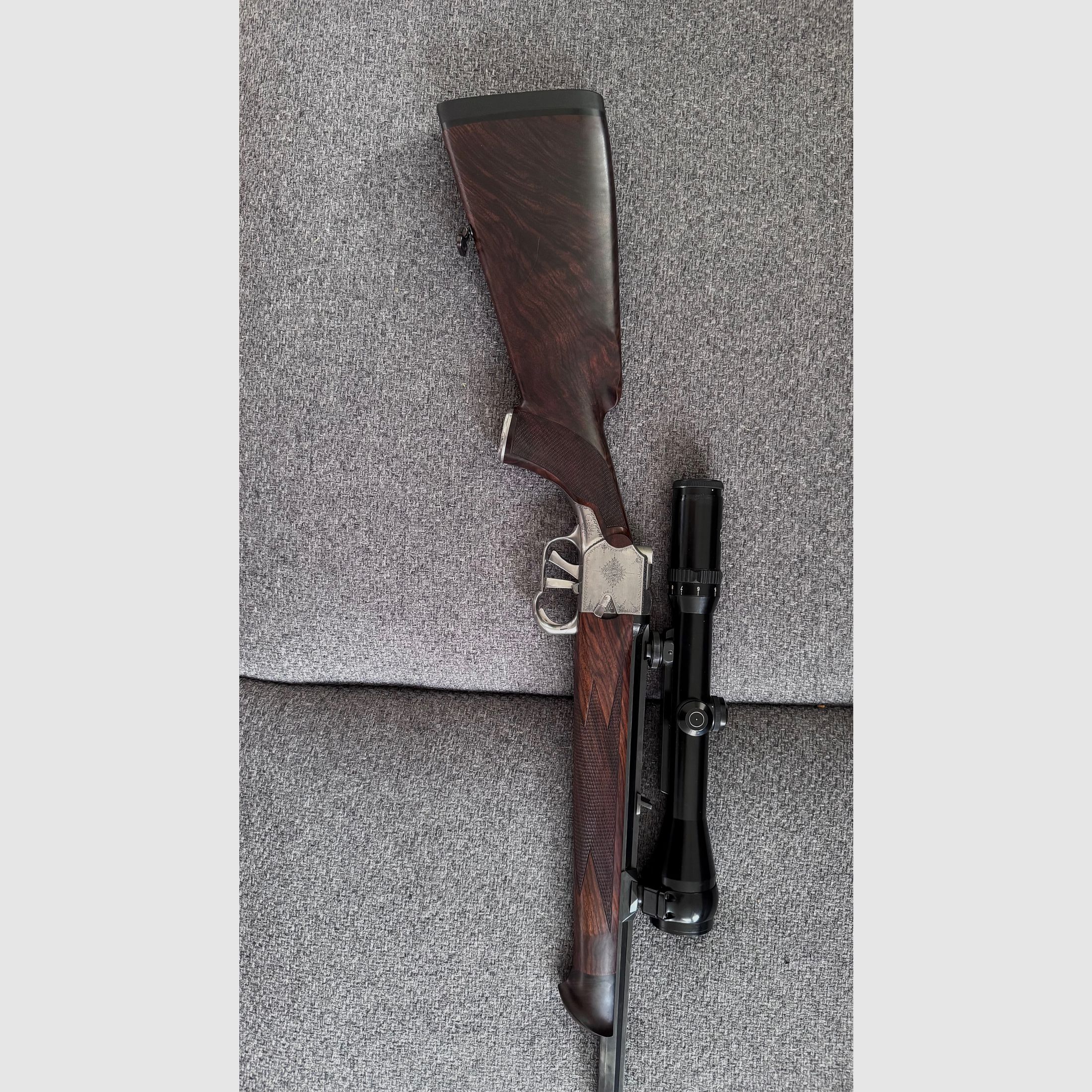 Fucile da caccia esclusivo di Furtschegger (Kufstein) – rara carabina sorella in calibro 6,5x65R