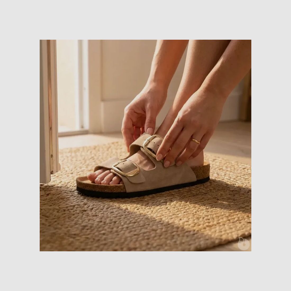 Sandalias de Mujer Taupe en Sintético - Modelo Confort Bajo, imagen 1 de 7