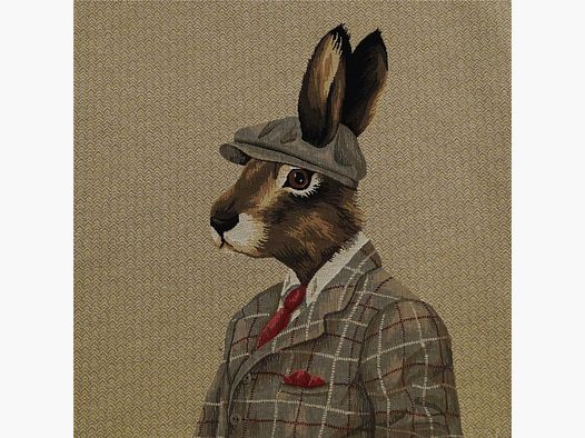 Lovergreen cushion motif cushion rabbit with cap