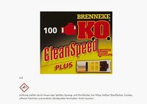 Brenneke KO Clean Speed Slug ammunition 12/67.5 28.4g 100 pieces