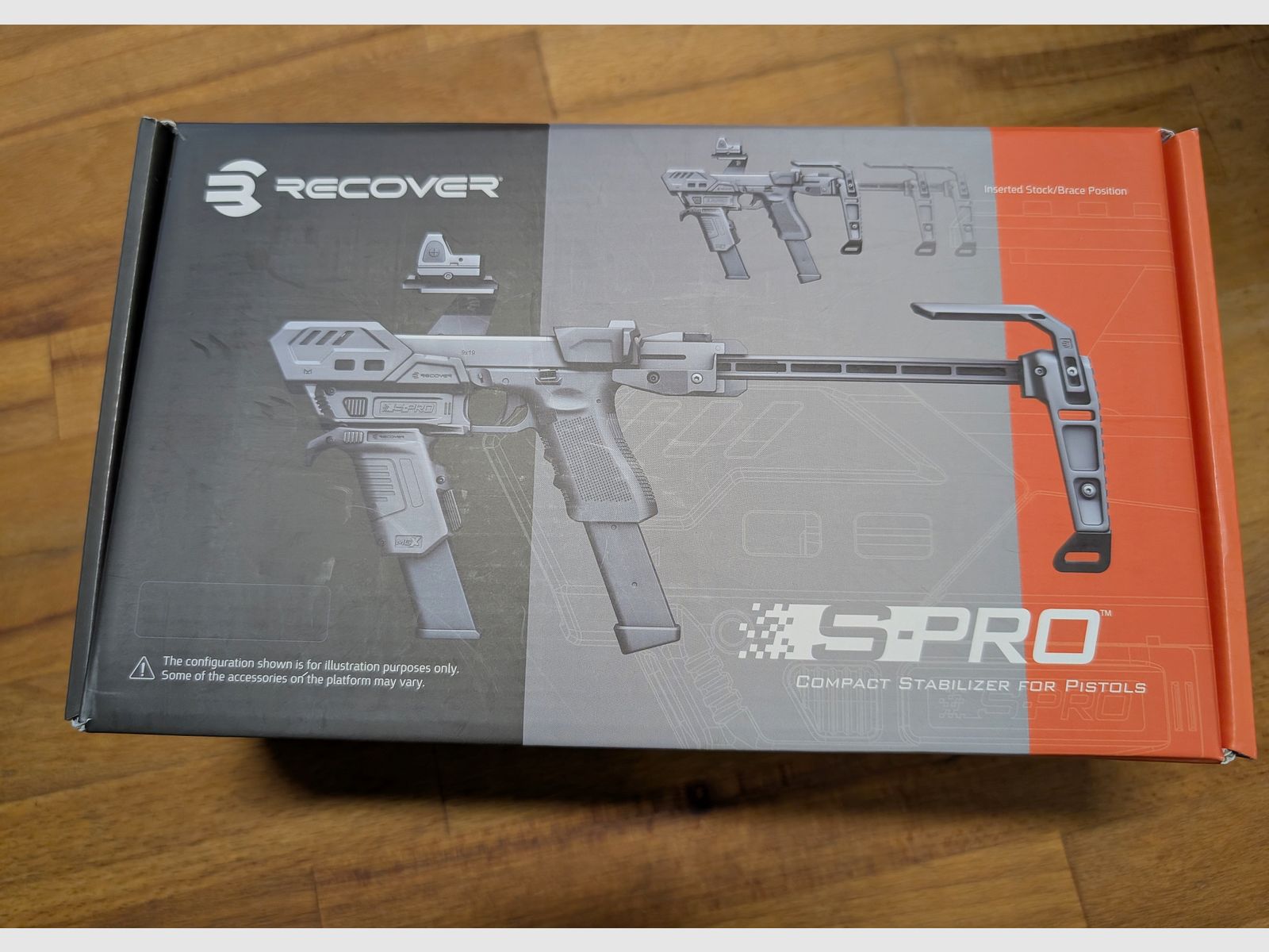 RECOVER GLOCK conversion FULL kit SPRO MG pistol stock 1-color black