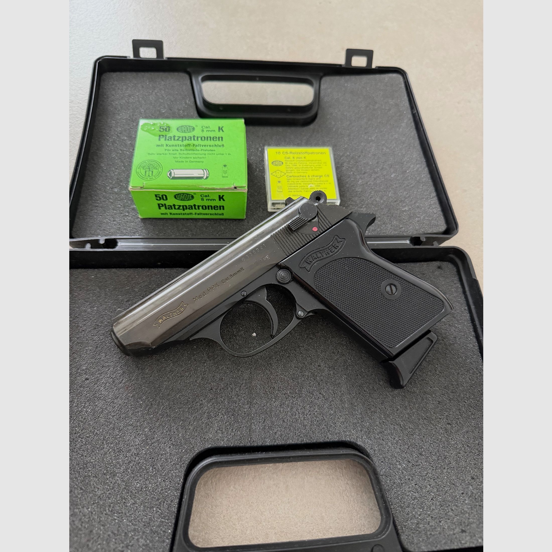 Walther PPK 8mm Knall Goudschrift, afbeelding 1 van 4