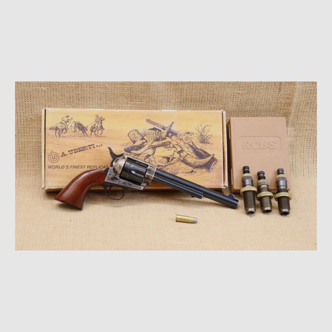 Hege-Uberti 1873 Cattleman, 7,5 Zoll, inkl. Matritzen-Satz .38-40WCF