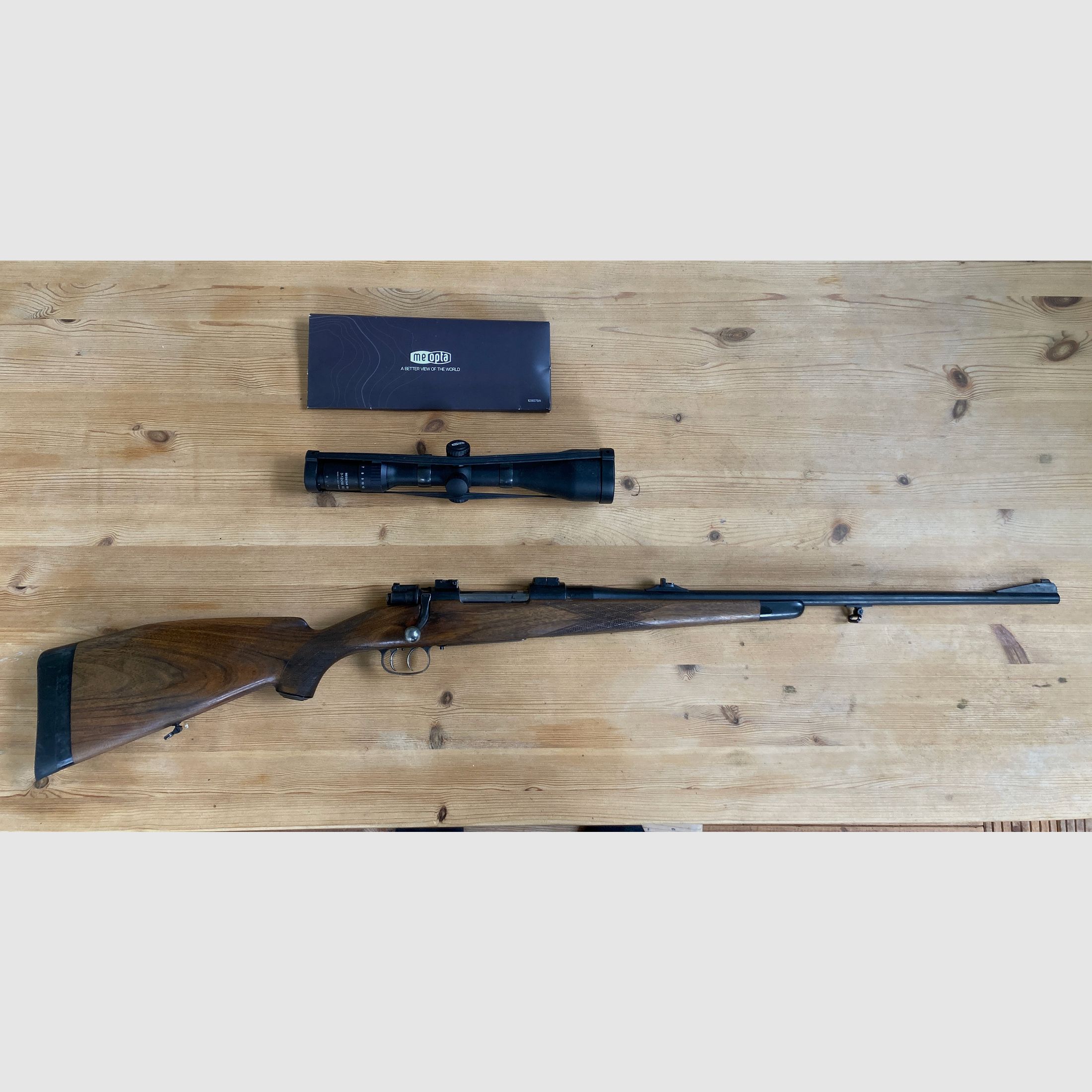 Fucile belga calibro 7x64 con Meostar 3-12x56 R1r, grilletto tedesco