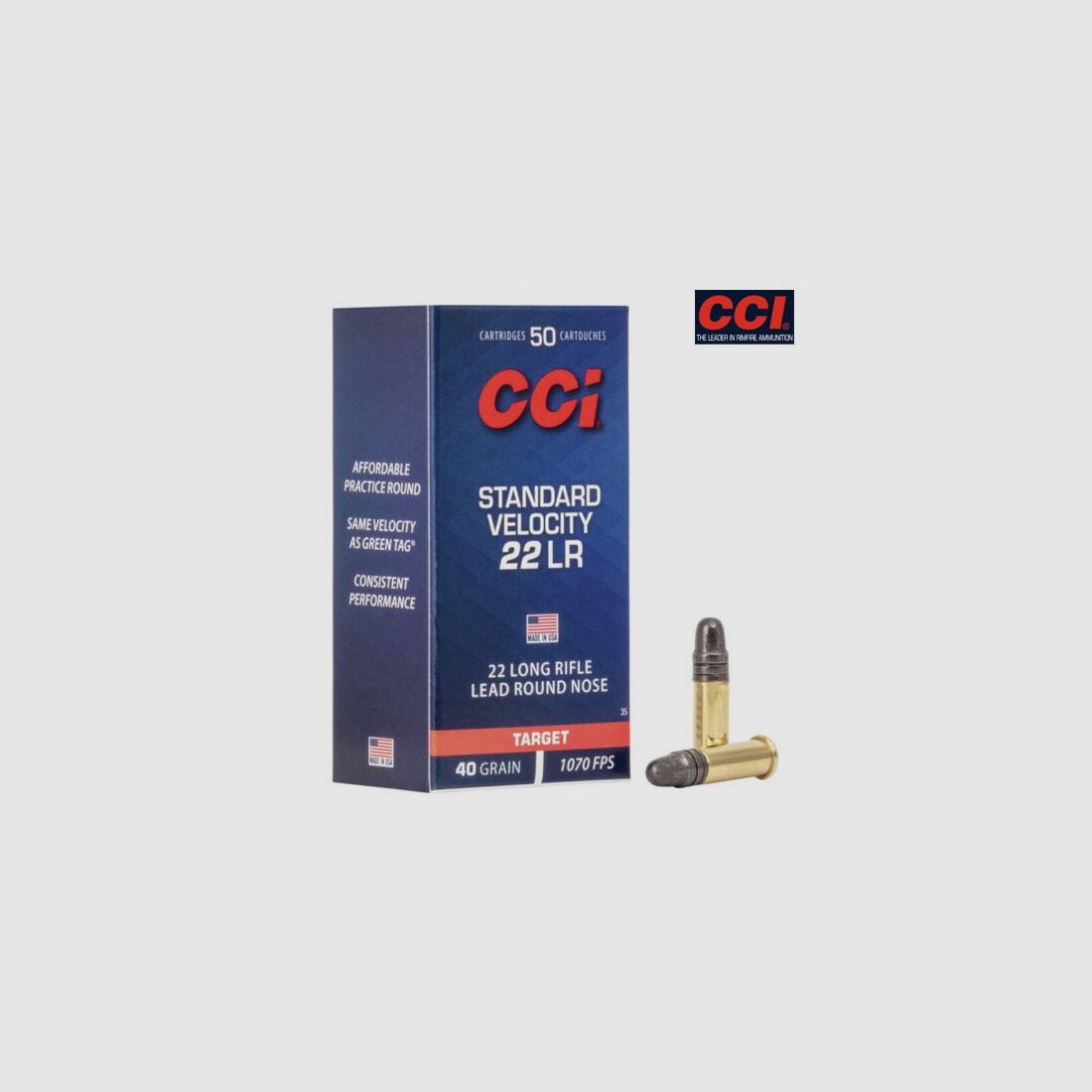 PATRONEN .22 LR CCI STANDARD VELOCITY 40GR, Bild 2 von 2